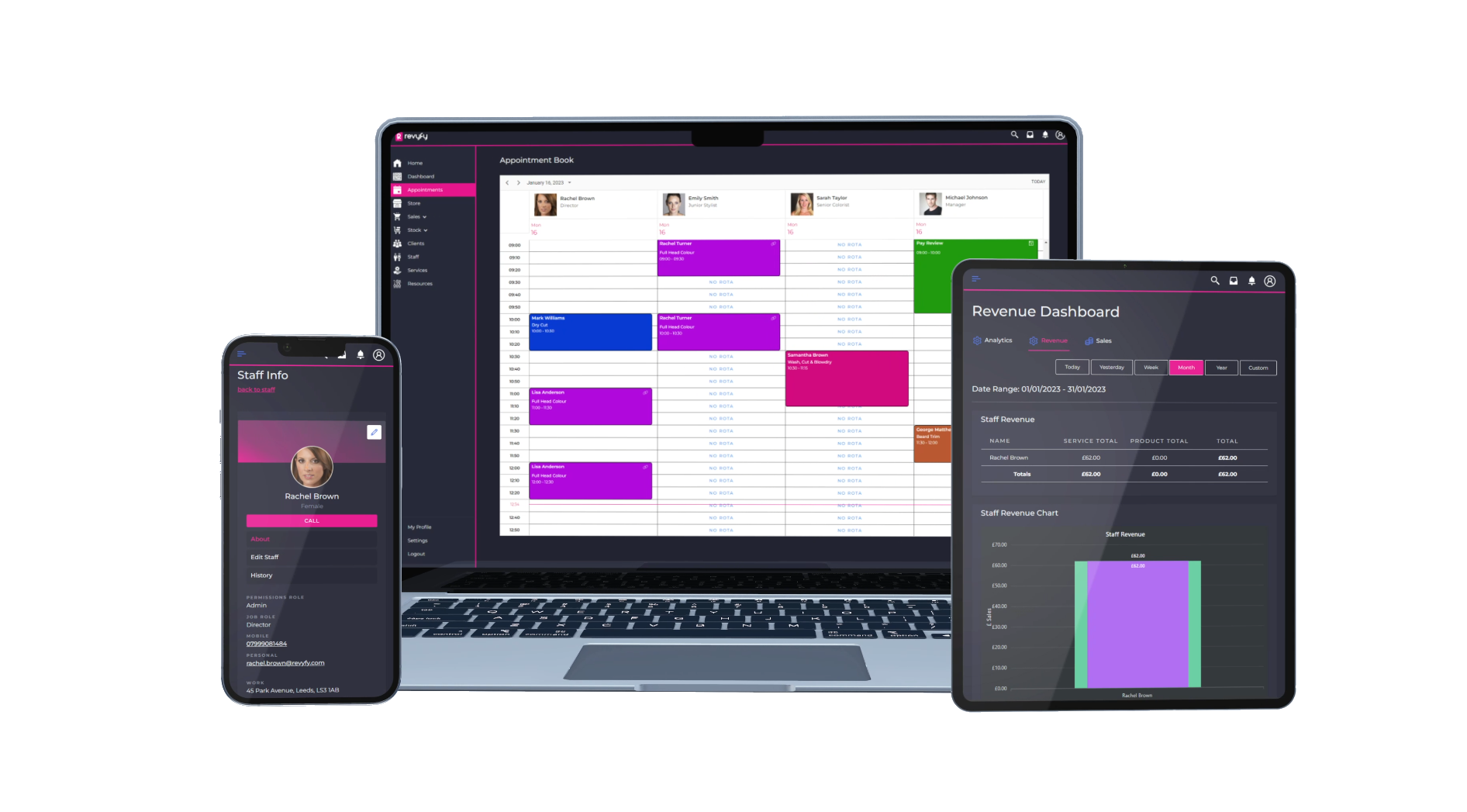 Revyfy App on Multiple Devices
