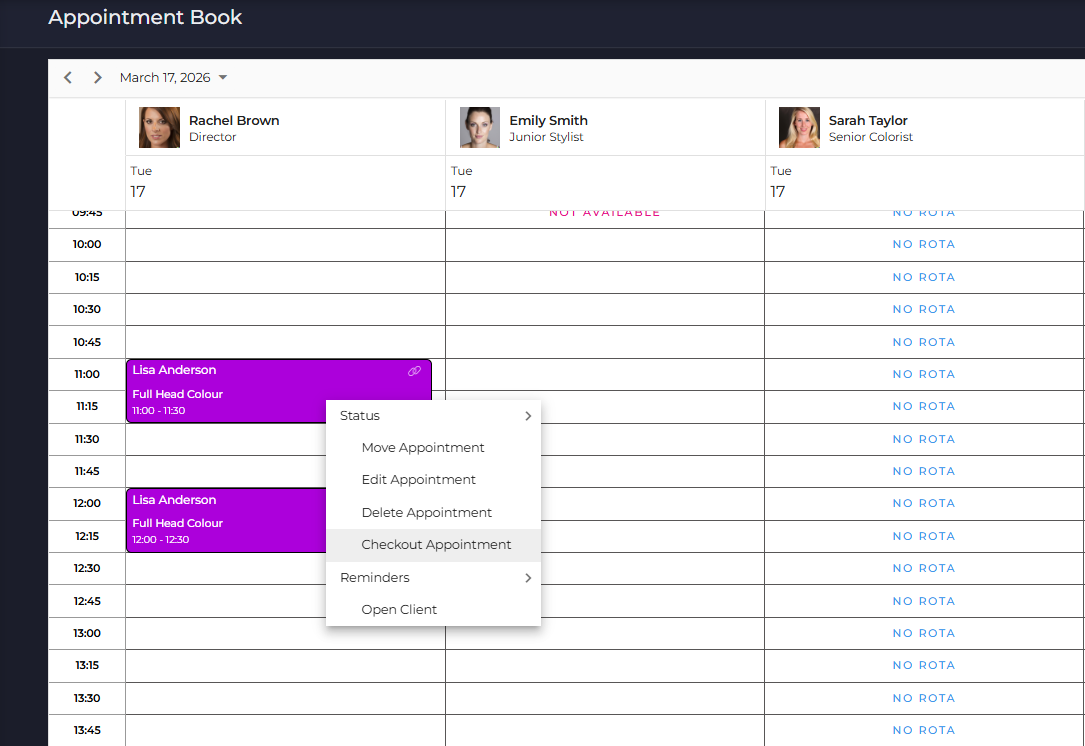 Revyfy Appointment Calendar
