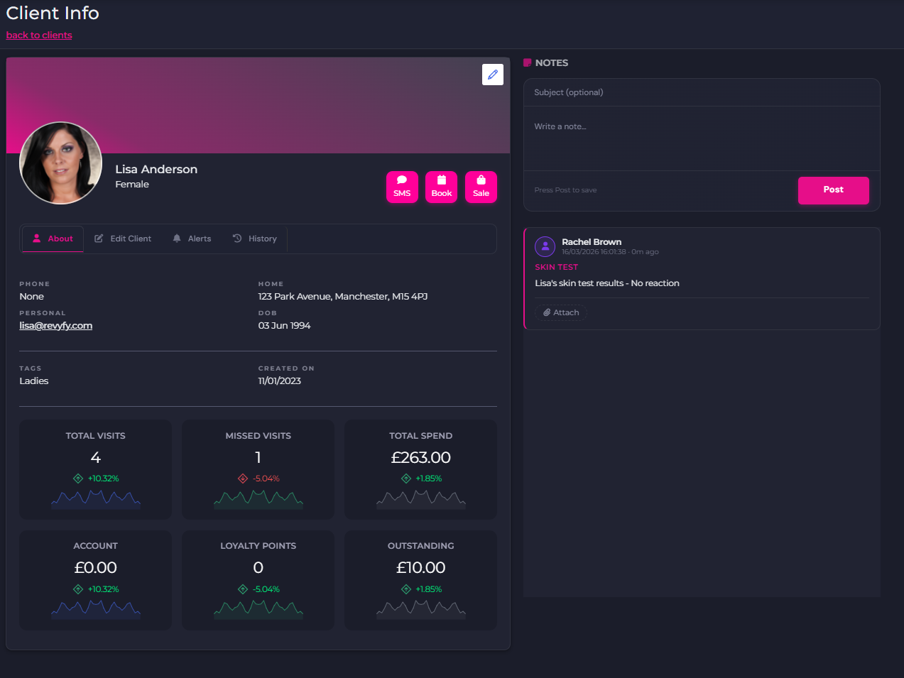 Revyfy Client Management
